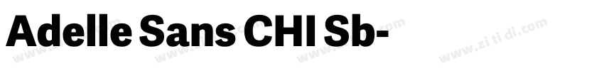 Adelle Sans CHI Sb字体转换